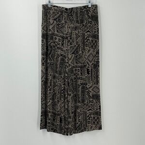 Chico's Travelers Wide Leg Pants Womens Size 3 (XL) tibal boho travel slinky